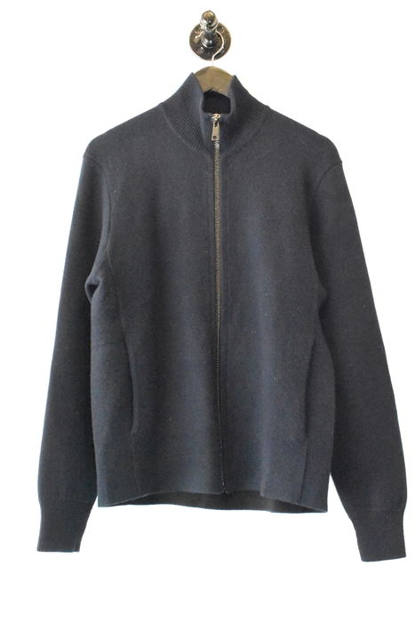 Navy Prada Zippered Sweater, size M