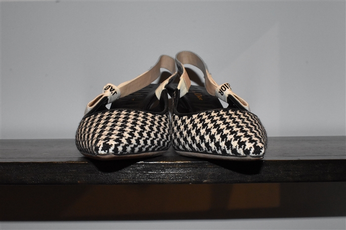 Houndstooth Dior Sling-Back, size 10