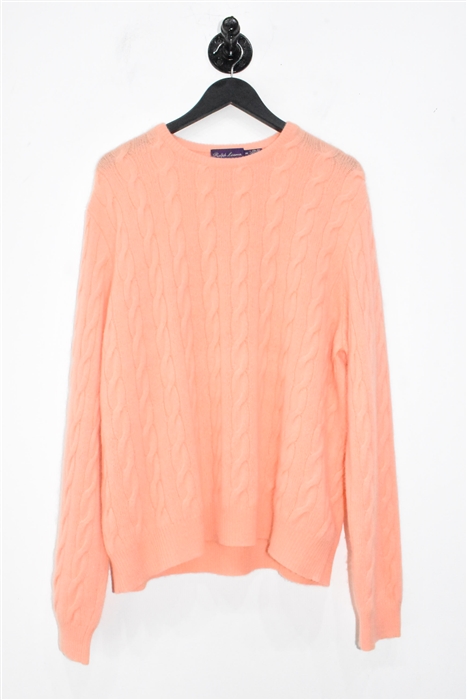 Peach Ralph Lauren - Purple Label Cashmere Sweater, size 2XL