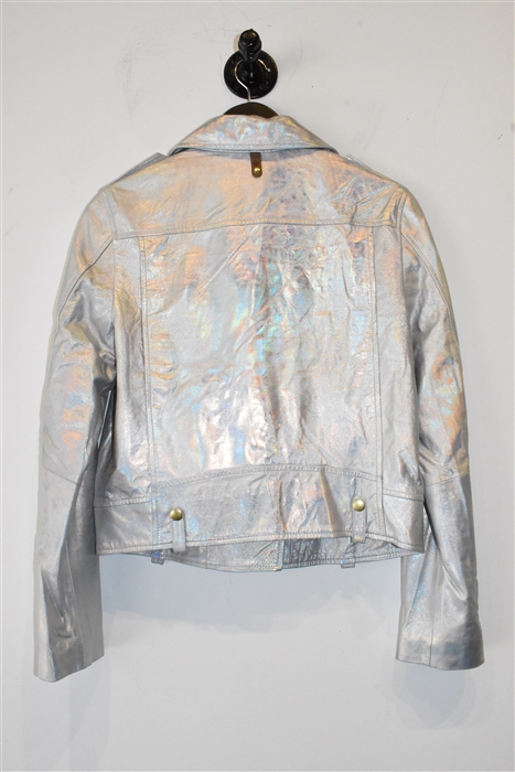 Hologram Mackage Leather Jacket, size M