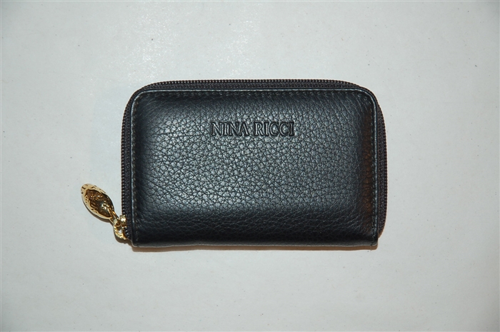 Black Leather Nina Ricci Key Case, size S