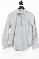 Gray Stripe Derek Lam - 10 Crosby Button Shirt, size 2