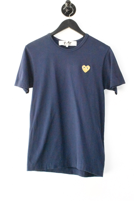 Navy Comme Des Garcons - Play T-Shirt, size S