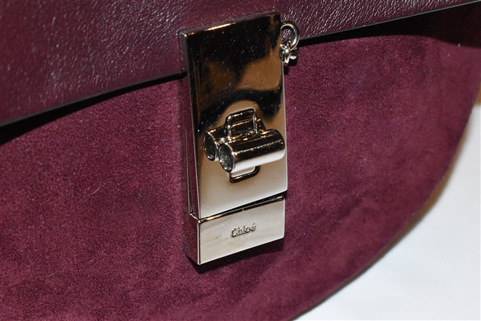Burgundy Chloe Shoulder Bag, size S