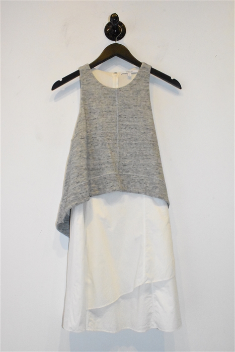 White & Gray Derek Lam - 10 Crosby Trapeze Dress, size 2