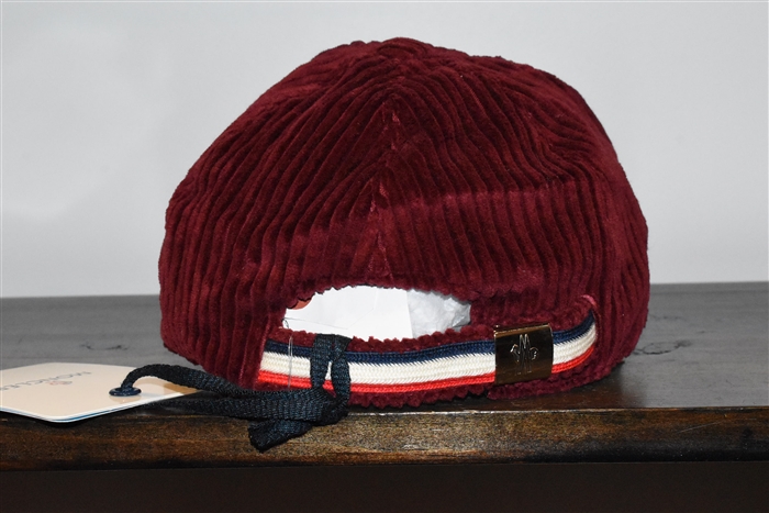 Burgundy Moncler Cap, size O/S