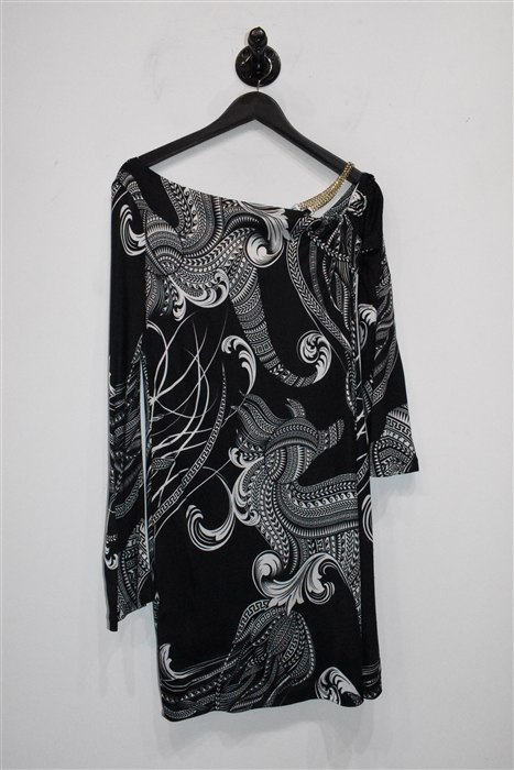 Black & White Versace Collection Shift Dress, size 4