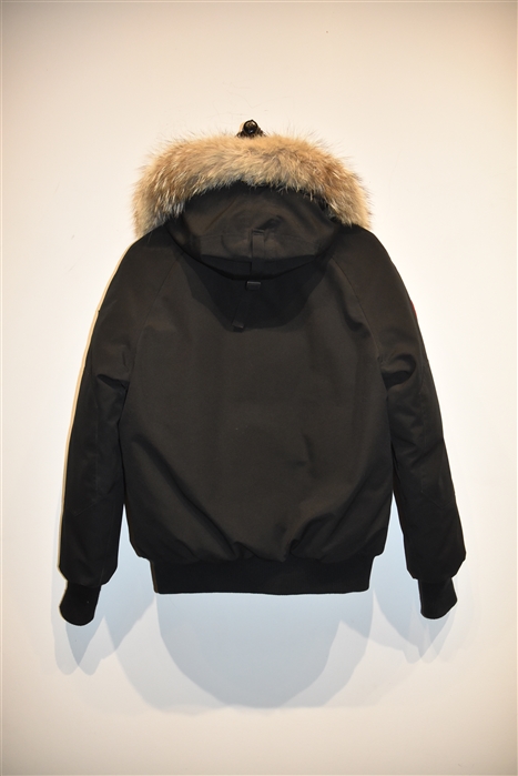 Basic Black Canada Goose Bomber Jacket, size M