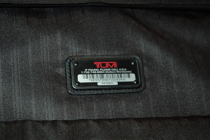 Basic Black Tumi Garment Bag, size O/S