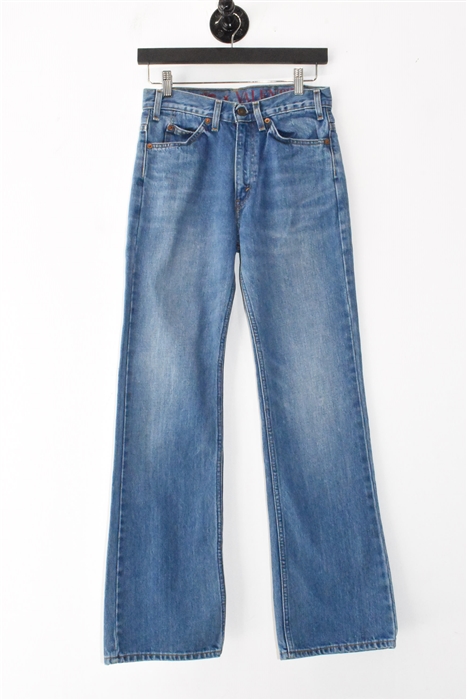Denim Blue Valentino Boot-Cut Jean, size 28