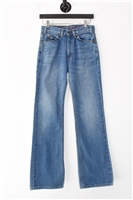 Denim Blue Valentino Boot-Cut Jean, size 28