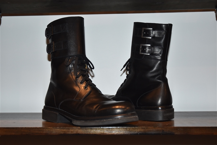 Black Leather Louis Vuitton Boots, size 9