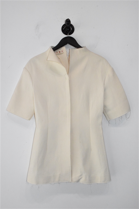 Cream Marni Short-Sleeved Top, size 2