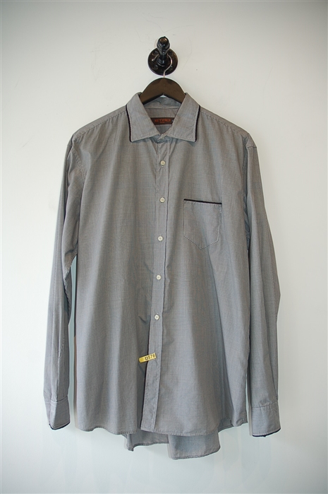 Black & White Etro Button Shirt, size XL