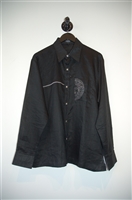 Basic Black Versace Jeans Couture Button Shirt, size 2XL