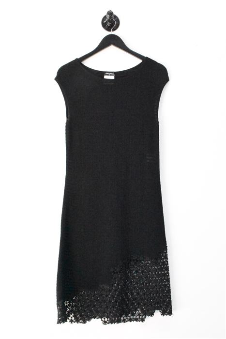 Basic Black Chanel Sheath Dress, size 8