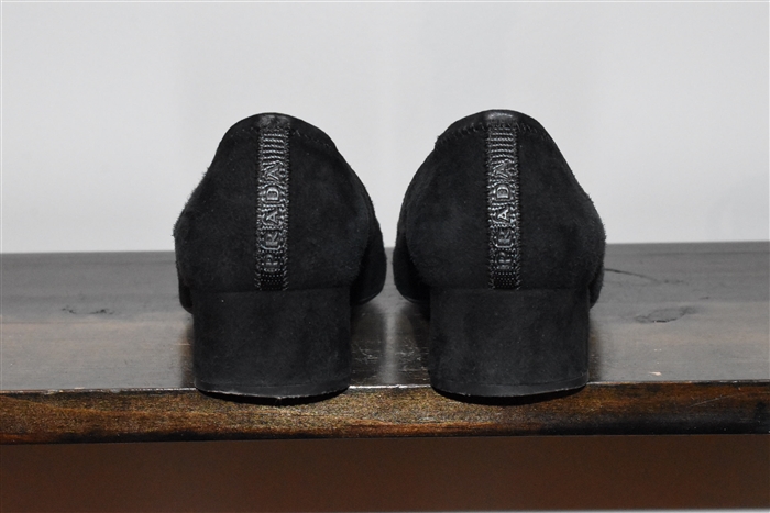 Black Suede Prada Pumps, size 8