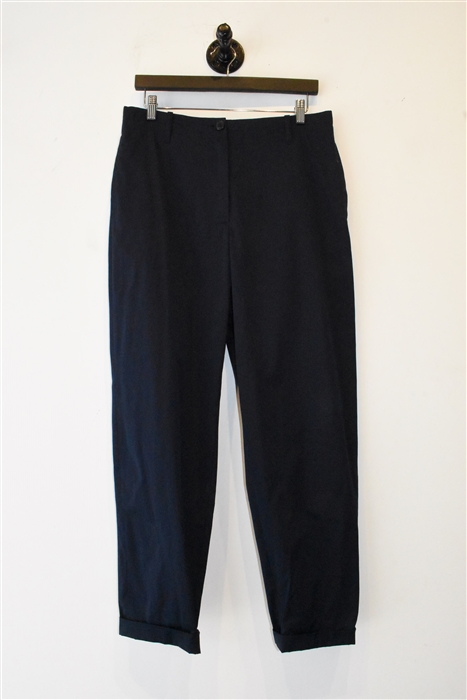 Navy Dries van Noten Trousers, size 8
