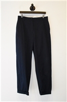 Navy Dries van Noten Trousers, size 8