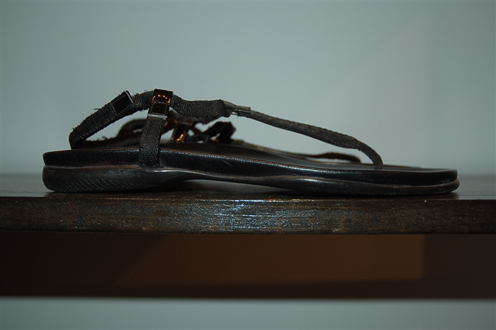 Basic Black Prada Sandal, size 9