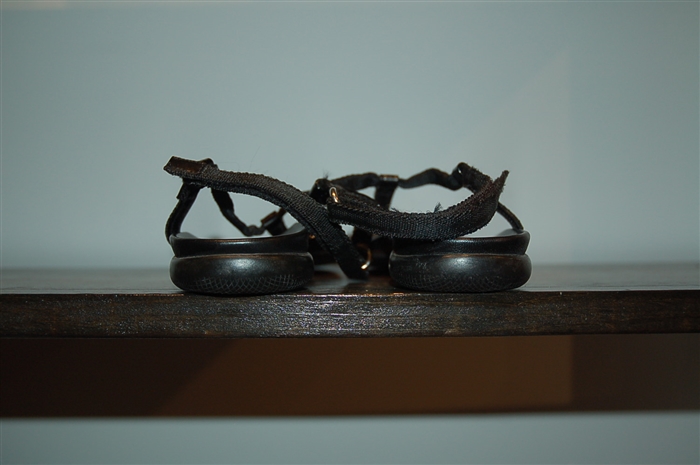 Basic Black Prada Sandal, size 9