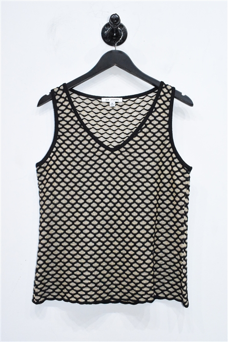 Black & Gold St. John Shell, size M