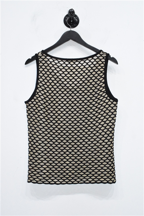 Black & Gold St. John Shell, size M