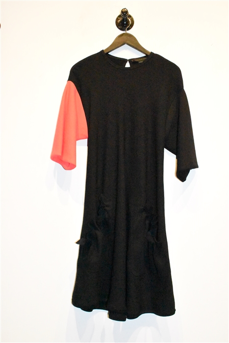 Black Marie Saint Pierre Trapeze Dress, size S