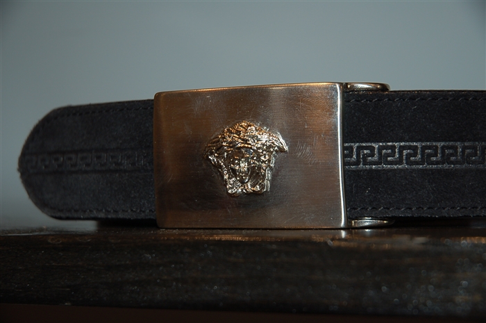 Black Leather Gianni Versace - Vintage Belt, size S