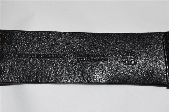Black Leather Burberry Belt, size L