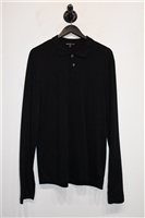 Basic Black James Perse Polo, size M