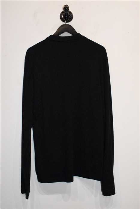 Basic Black James Perse Polo, size M