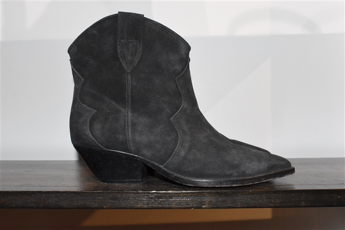 Black Suede Isabel Marant Ankle Boots, size 8.5
