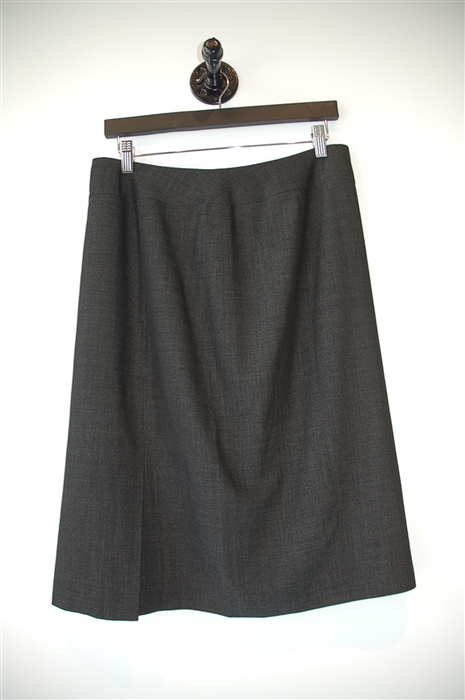 Charcoal Lafayette 148 A-Line Skirt, size 10