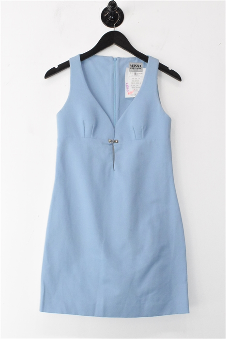 Powder Blue Versace Jeans Couture Mini Dress, size 6
