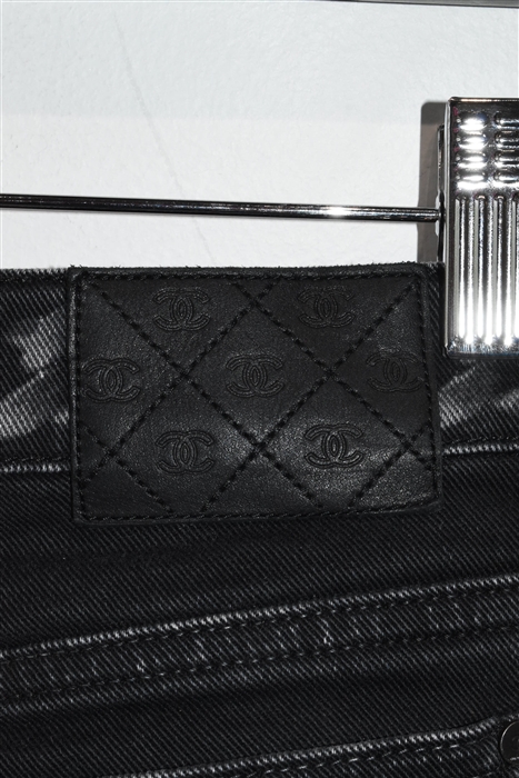Print Chanel Skinny Jean, size 28