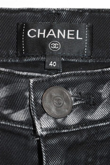 Print Chanel Skinny Jean, size 28