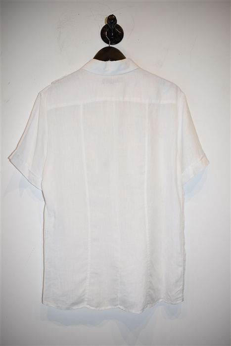 Bright White Etro Short-Sleeved Shirt, size M