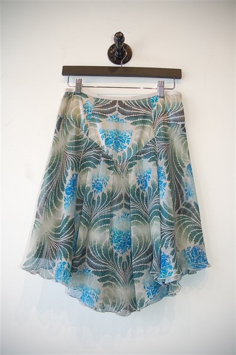 Floral Diane von Furstenberg Flared Skirt, size 4