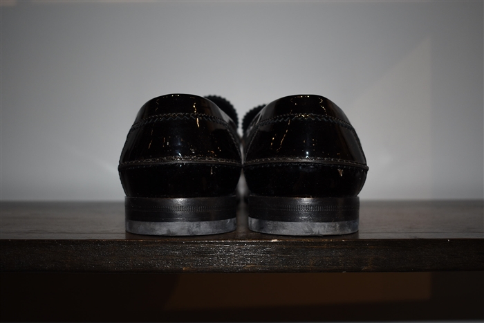 Black Patent Gucci Loafer, size 9
