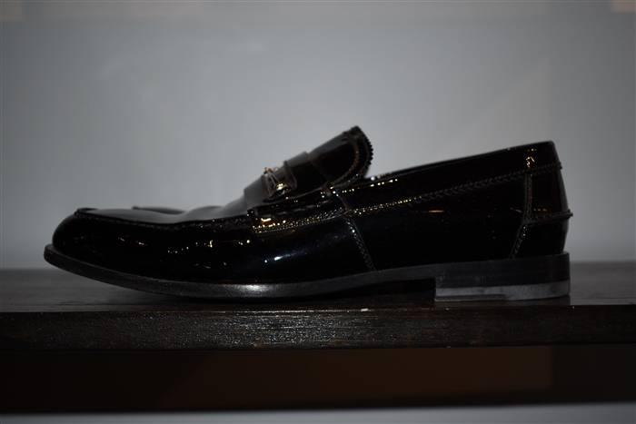 Black Patent Gucci Loafer, size 9