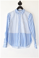Blue Stripe Derek Lam - 10 Crosby Button Shirt, size S