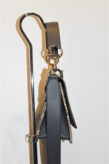 Graphite Fendi Shoulder Bag, size S