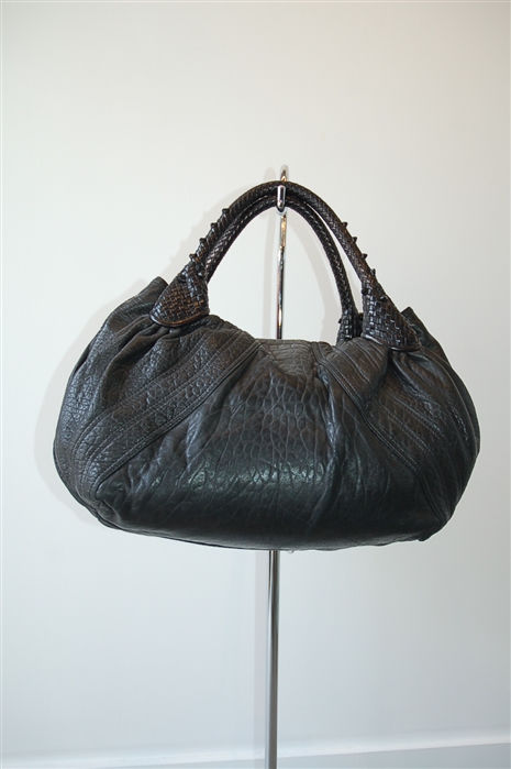Black Leather Fendi Hobo, size L