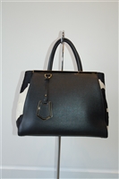 Black & White Fendi Handbag, size L