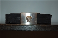 Black Leather Gianni Versace - Vintage Belt, size M
