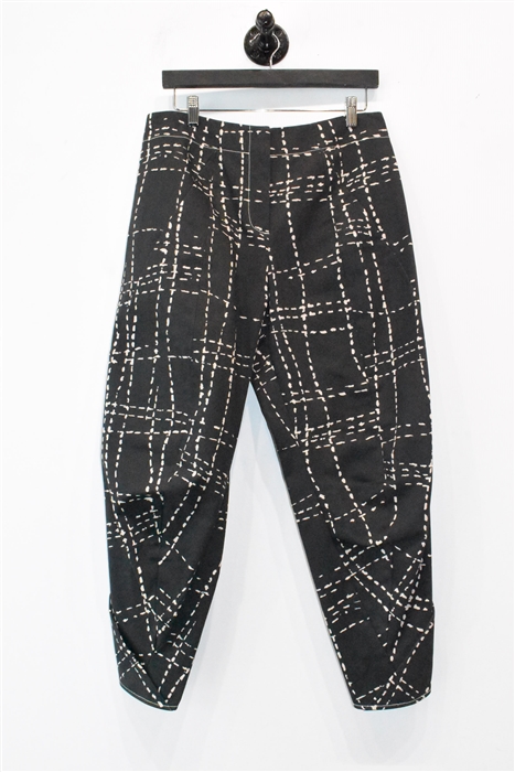 Gray Check Zero + Maria Cornejo Trousers, size 10