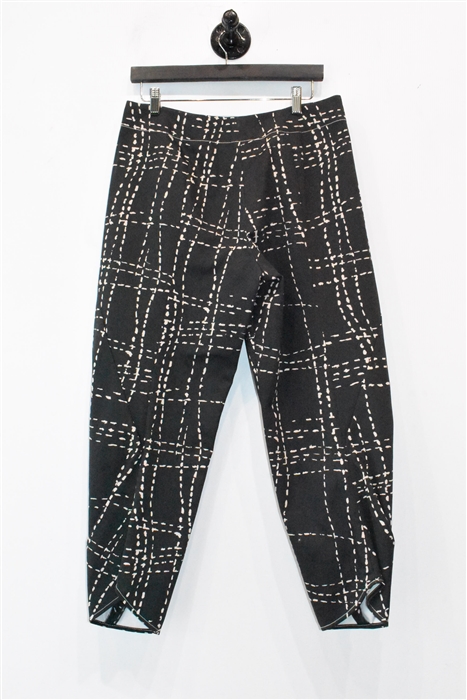 Gray Check Zero + Maria Cornejo Trousers, size 10