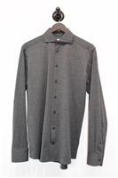 Graphite Eton Button Shirt, size S