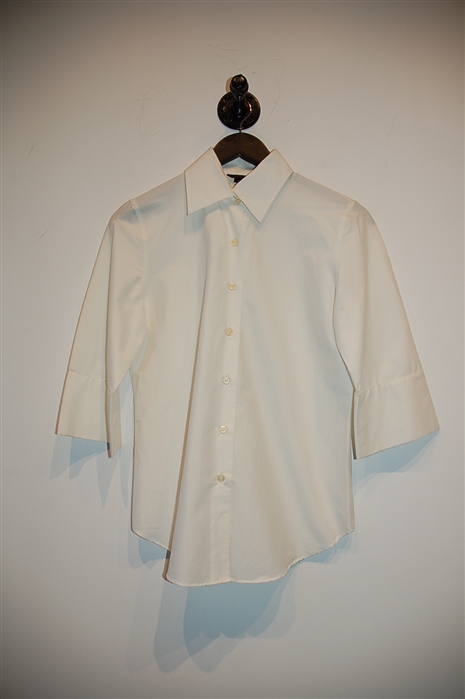 Cream Pink Tartan Shirt, size S